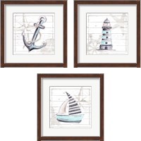 Framed Explore Nautical 3 Piece Framed Art Print Set