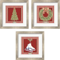 Framed 'Hometown Christmas 3 Piece Framed Art Print Set' border=