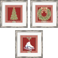 Framed 'Hometown Christmas 3 Piece Framed Art Print Set' border=