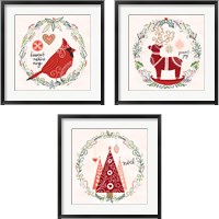 Framed 'Hygge Christmas 3 Piece Framed Art Print Set' border=