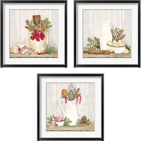 Framed Christmas Kitchen 3 Piece Framed Art Print Set