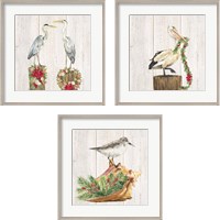 Framed 'Christmas on the Coast 3 Piece Framed Art Print Set' border=