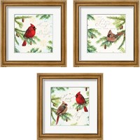 Framed 'Christmas Blessings 3 Piece Framed Art Print Set' border=