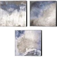 Framed 'Rugged Coastal Abstract 3 Piece Canvas Print Set' border=