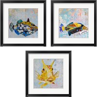 Framed 'Always Looking Up 3 Piece Framed Art Print Set' border=