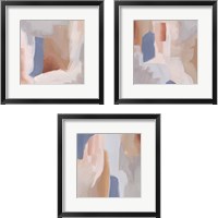 Framed 'Clay Blush 3 Piece Framed Art Print Set' border=