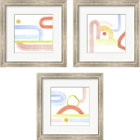 Framed 'Playful Pike 3 Piece Framed Art Print Set' border=