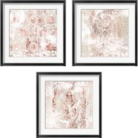 Framed World Traveler Textile 3 Piece Framed Art Print Set