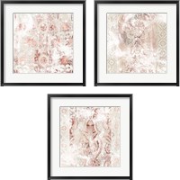 Framed World Traveler Textile 3 Piece Framed Art Print Set