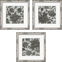 Framed 'Barnwood Chintz 3 Piece Framed Art Print Set' border=