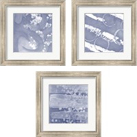 Framed 'Indigo Rule 3 Piece Framed Art Print Set' border=