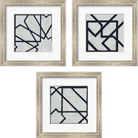 Framed Broken Square 3 Piece Framed Art Print Set