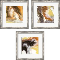 Framed 'Liquid Earth 3 Piece Framed Art Print Set' border=