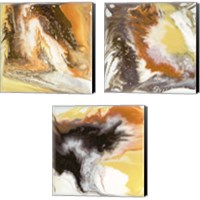 Framed Liquid Earth 3 Piece Canvas Print Set