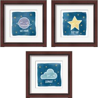 Framed 'Night Sky 3 Piece Framed Art Print Set' border=