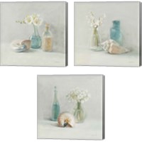 Framed Light Freesia Spa 3 Piece Canvas Print Set