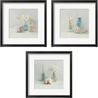 Framed 'Light Freesia Spa 3 Piece Framed Art Print Set' border=