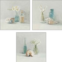 Framed Light Freesia Spa 3 Piece Art Print Set