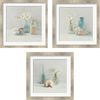 Framed 'Light Freesia Spa 3 Piece Framed Art Print Set' border=