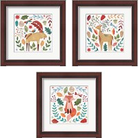 Framed 'Whimsical Woodland 3 Piece Framed Art Print Set' border=