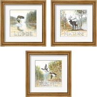 Framed Nature Lodge 3 Piece Framed Art Print Set