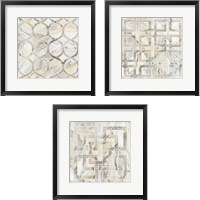 Framed 'Onyx 3 Piece Framed Art Print Set' border=