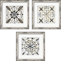 Framed 'Imaginary Mandala 3 Piece Framed Art Print Set' border=