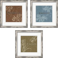 Framed 'Inspirational 3 Piece Framed Art Print Set' border=