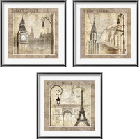 Framed City 3 Piece Framed Art Print Set