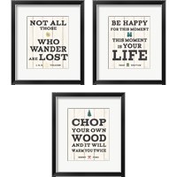 Framed Cabin Life 3 Piece Framed Art Print Set