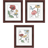 Framed Boho Florals 3 Piece Framed Art Print Set