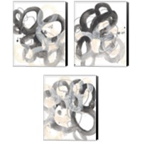 Framed Tangled Circuit 3 Piece Canvas Print Set