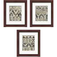 Framed 'Bazaar Motif 3 Piece Framed Art Print Set' border=