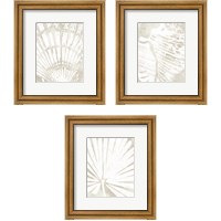 Framed Linen Tropical Silhouette 3 Piece Framed Art Print Set