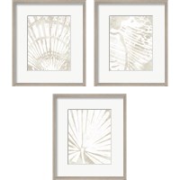 Framed Linen Tropical Silhouette 3 Piece Framed Art Print Set
