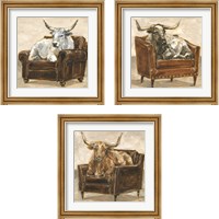 Framed 'Refined Comfort 3 Piece Framed Art Print Set' border=