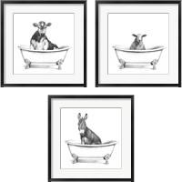 Framed Clawfoot Critter 3 Piece Framed Art Print Set