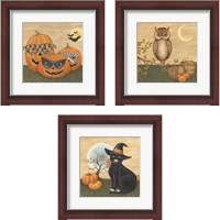 Framed Funny Pumpkins 3 Piece Framed Art Print Set