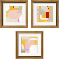 Framed 'Getting Along 3 Piece Framed Art Print Set' border=