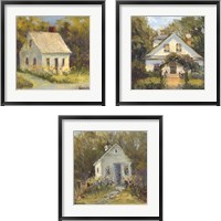 Framed Sweet Cottage 3 Piece Framed Art Print Set