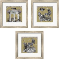 Framed '"Livoris Feritas Leopard Design, Square 3 Piece Set"' border=