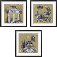 Framed '"Livoris Feritas Leopard Design, Square 3 Piece Set"' border=