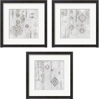 Framed Scandanavian Mood Silver 3 Piece Framed Art Print Set