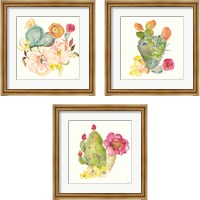 Framed Succulent Desert 3 Piece Framed Art Print Set