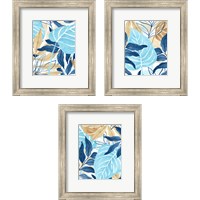 Framed Blue Jungle 3 Piece Framed Art Print Set