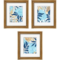 Framed Blue Jungle 3 Piece Framed Art Print Set