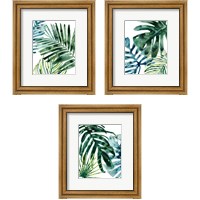 Framed Tropical Leaf Medley 3 Piece Framed Art Print Set