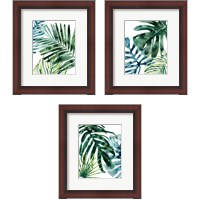 Framed Tropical Leaf Medley 3 Piece Framed Art Print Set