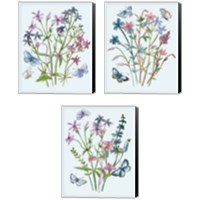 Framed 'Wildflowers Arrangements 3 Piece Canvas Print Set' border=