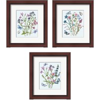 Framed Wildflowers Arrangements 3 Piece Framed Art Print Set